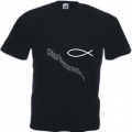 Tricou negru personalizare simbol peste 